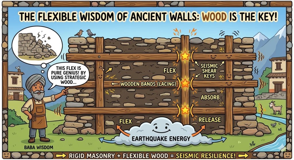 Use of wood in traditional houses