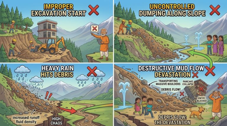 Reckless debris disposal
