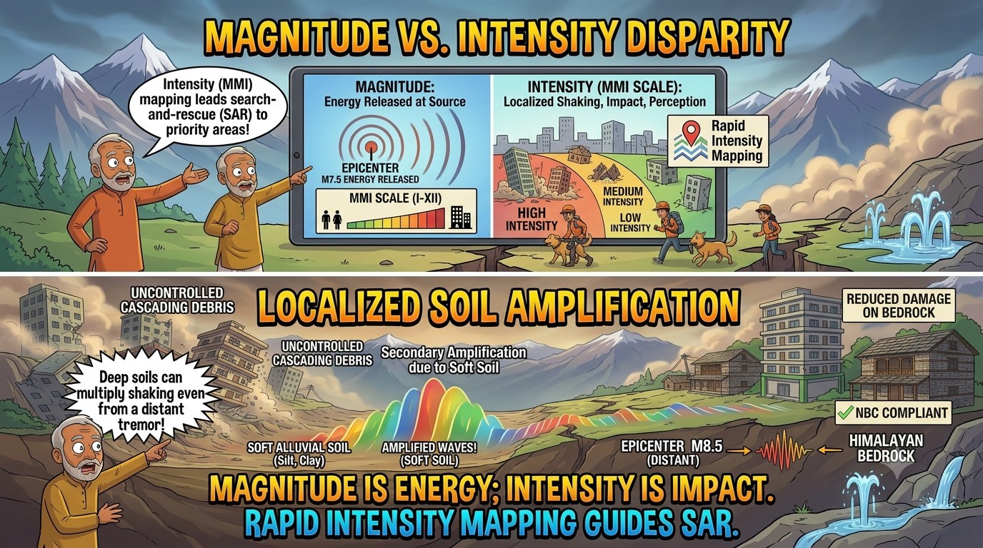 Earthquake Magnitude vs Intensity