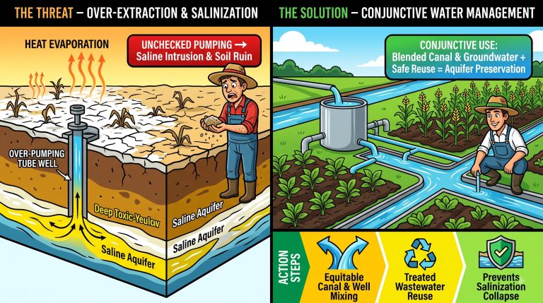 Soil salinisation
