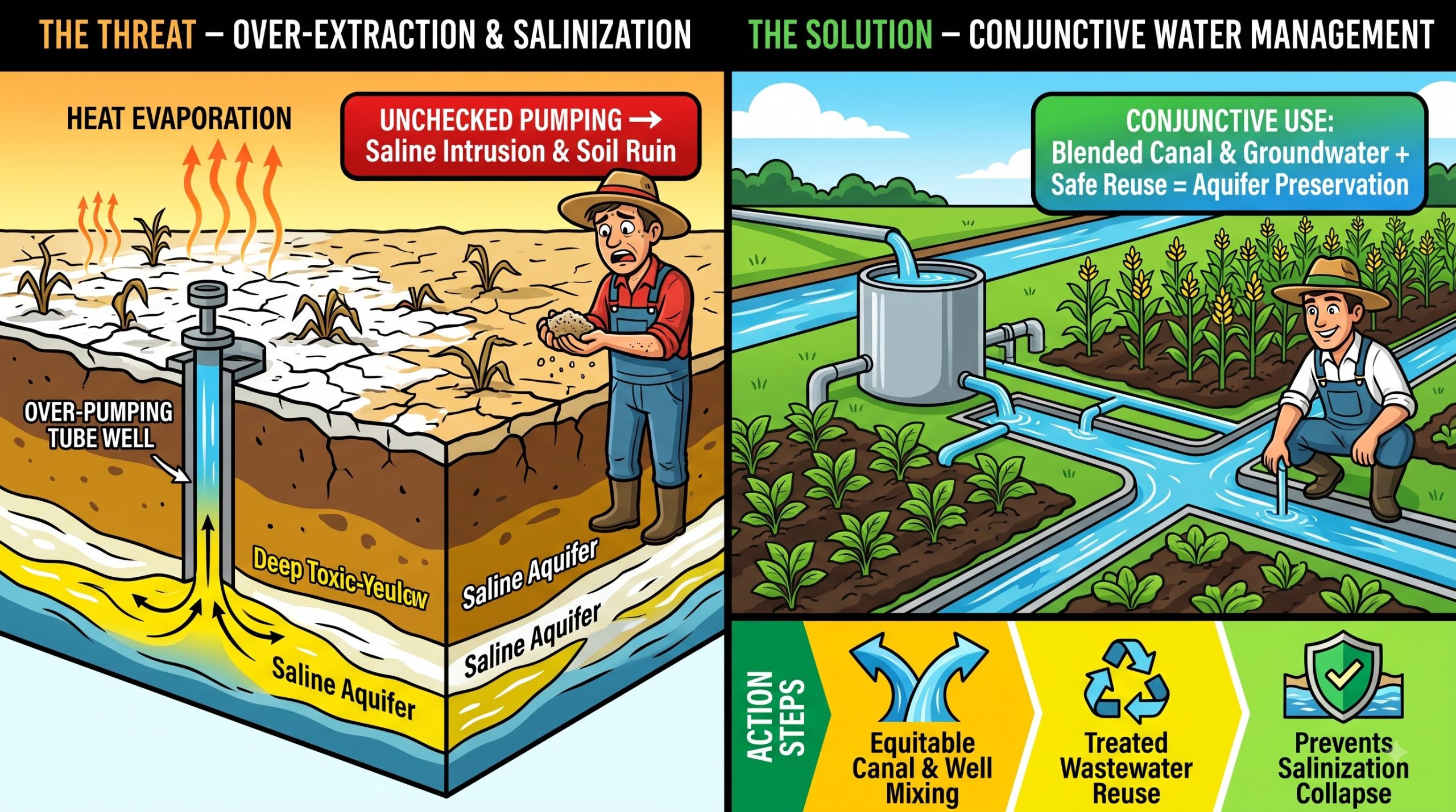 Soil salinisation