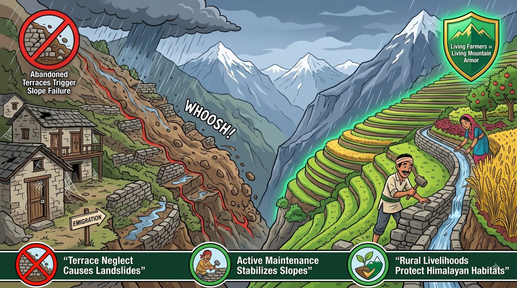 Destabilised Agricultural Terraces