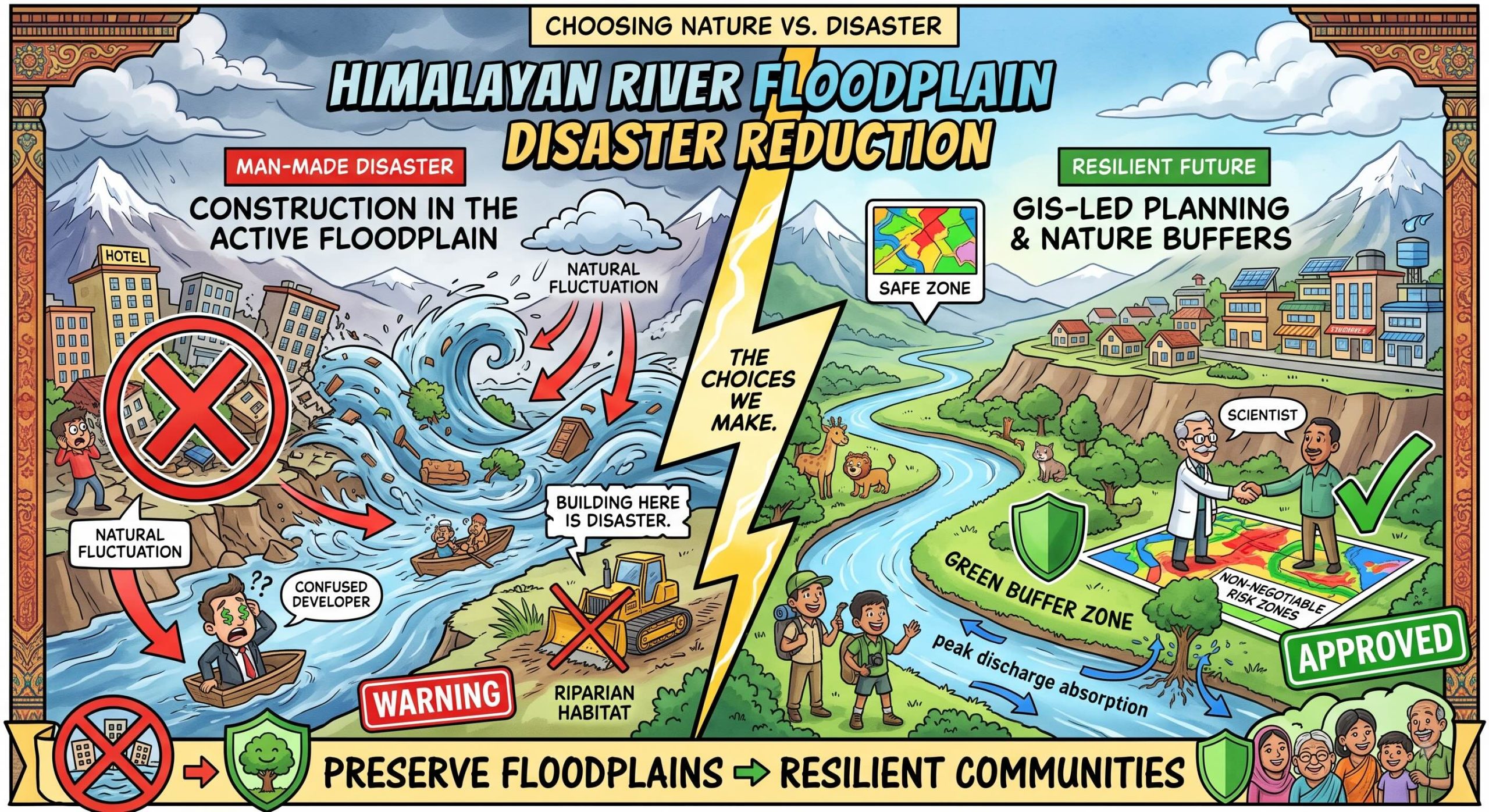 Floodplain Zonation for flood resilience